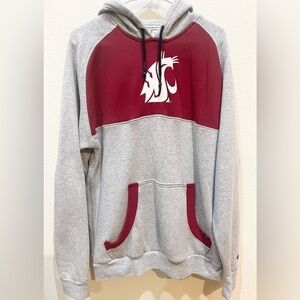 WSU Champion Sweatshirt Hoodie Size M Washington State University Hooded Gray